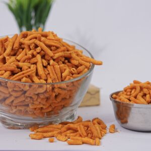 Desi Laal Mirch & Hing Sev – Fiery Crunch with a Punch of Hing