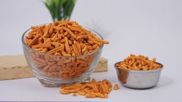 Desi Laal Mirch & Hing Sev – Fiery Crunch with a Punch of Hing